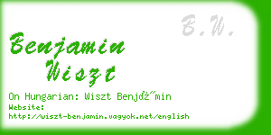 benjamin wiszt business card
